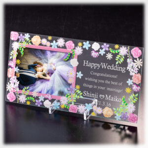 flowerphotoframe-pink-wedding-postcard